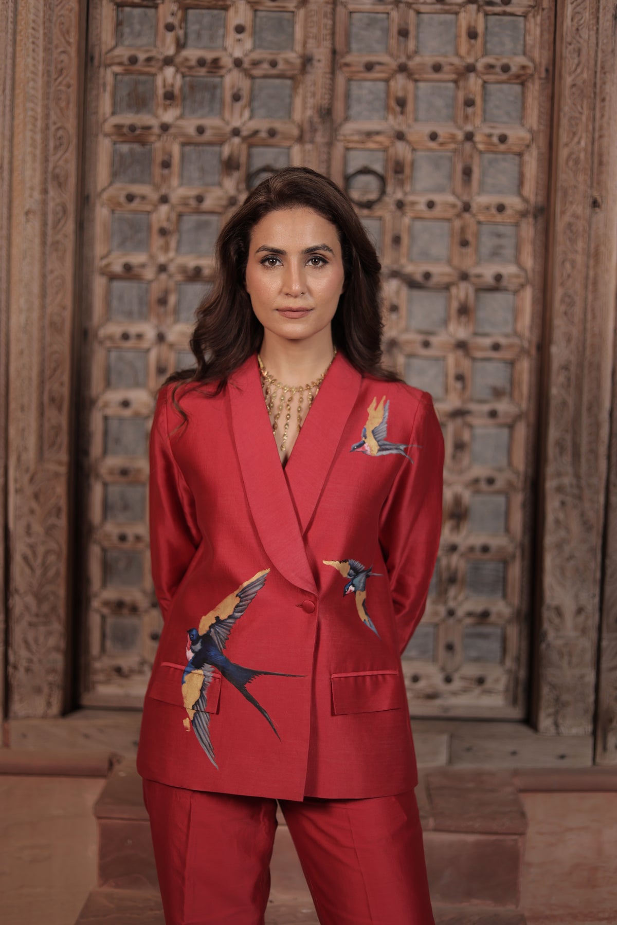 THE SCARLET JOURNEY BLAZER SET
