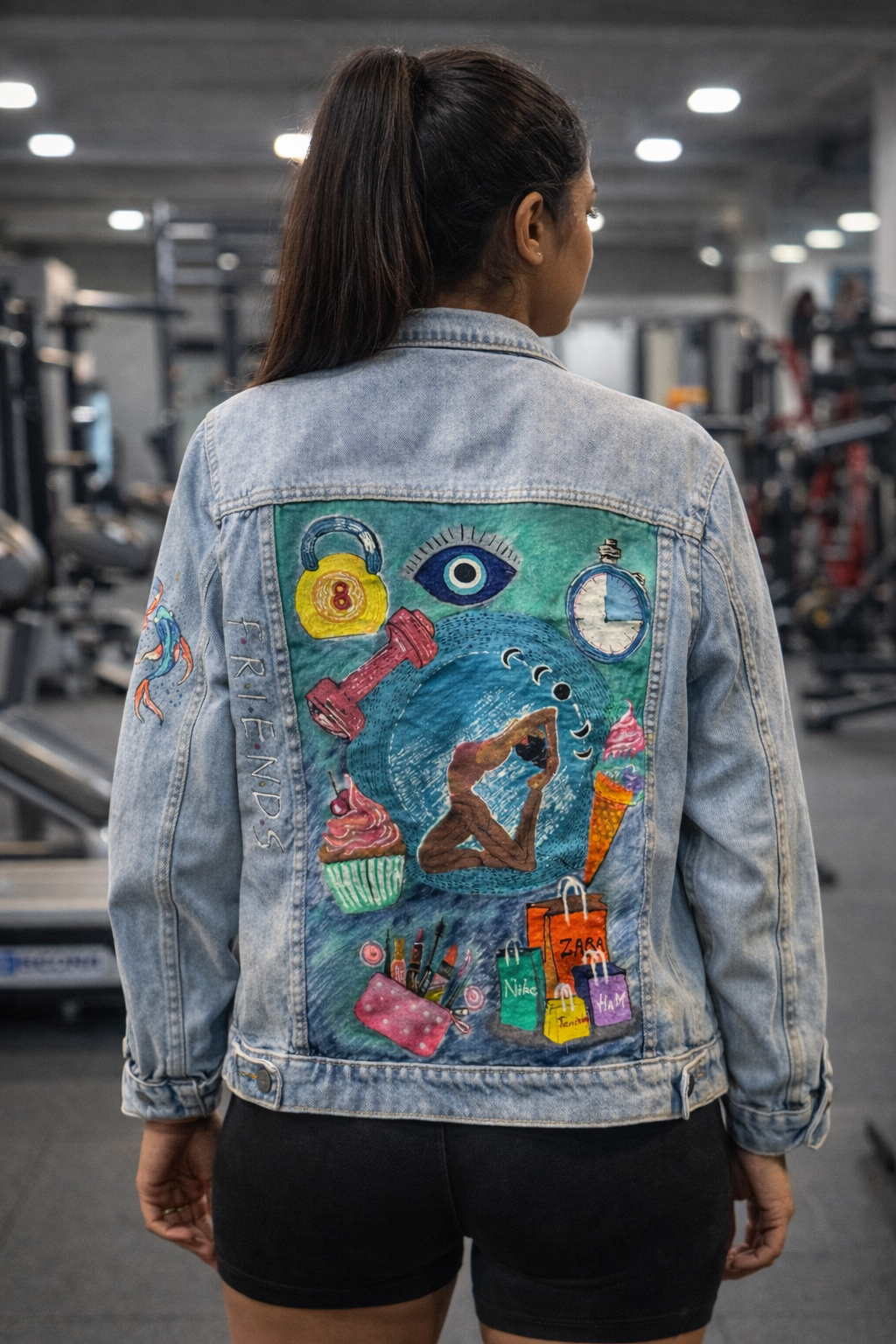 Customised jacket- Blissful yogi