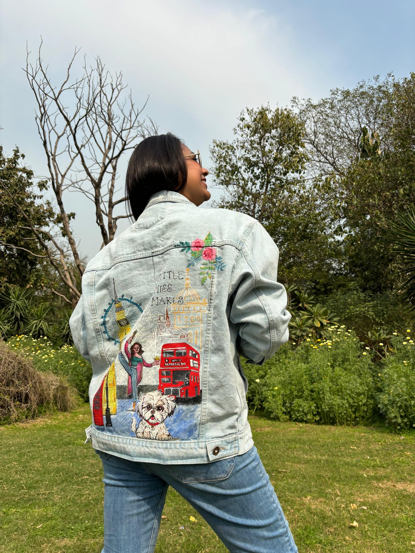 Customised jacket-C'est la vie