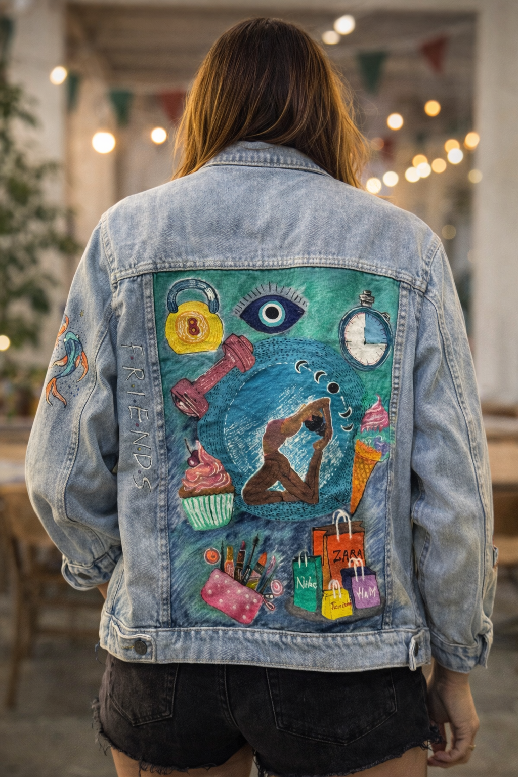 Customised jacket- Blissful yogi