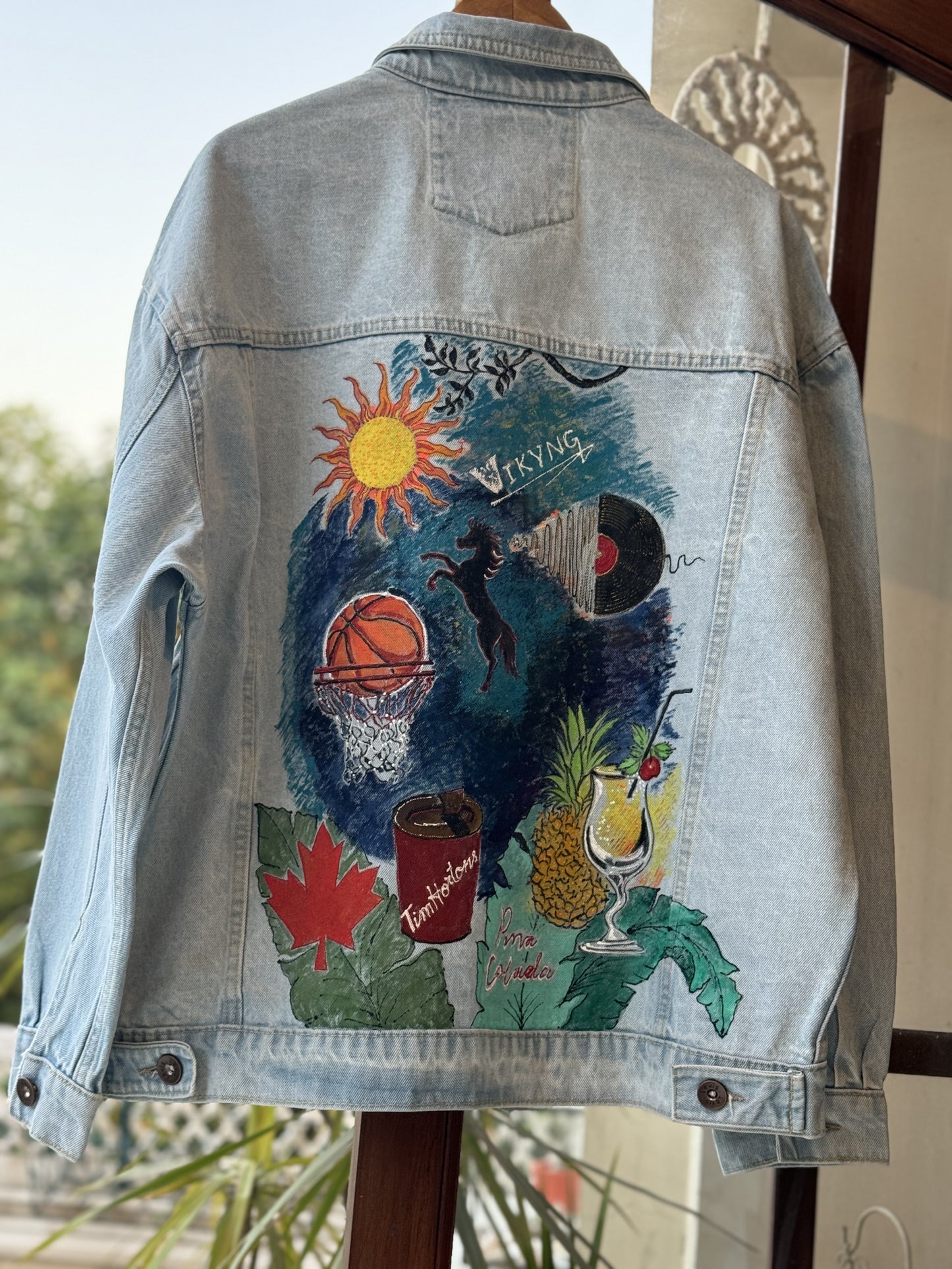 Customised jacket- Pina colada