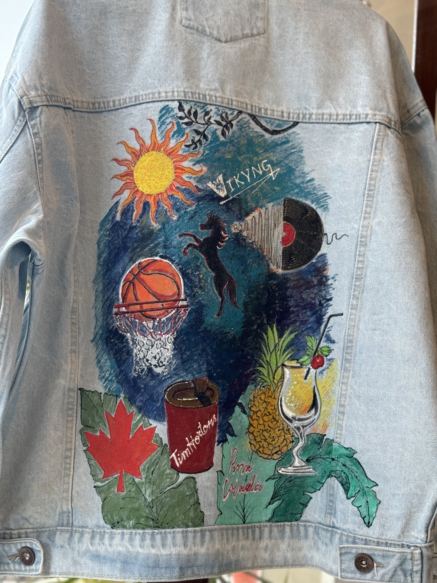 Customised jacket- Pina colada