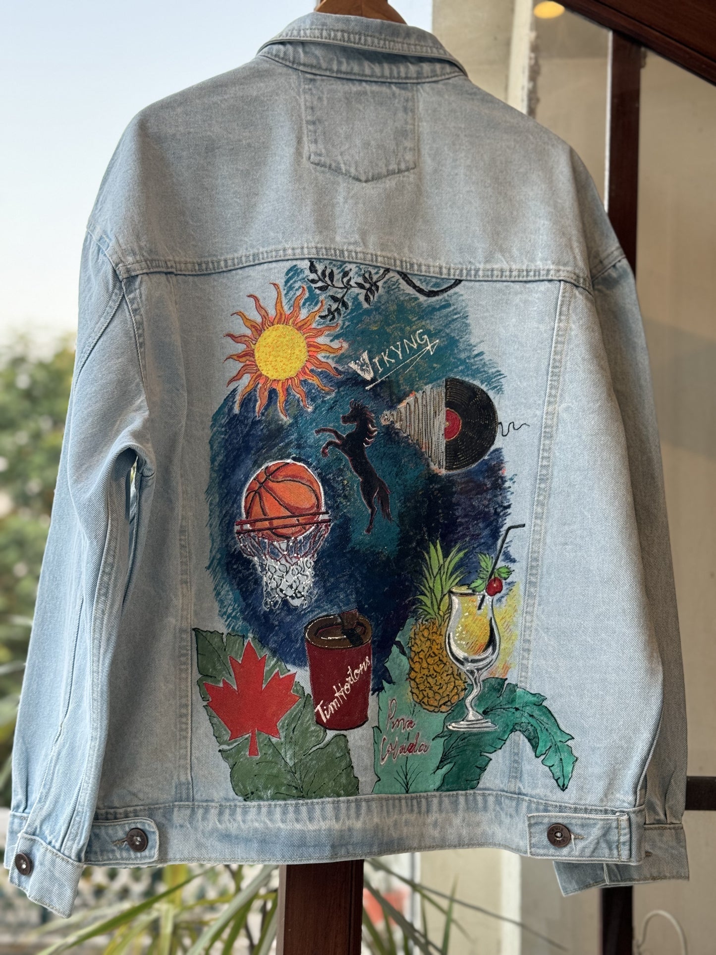 Customised jacket- Pina colada