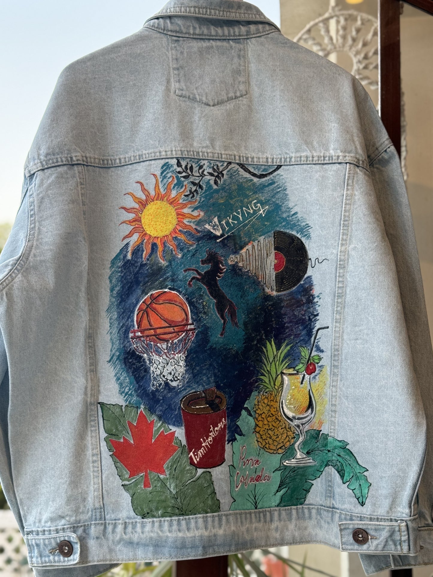 Customised jacket- Pina colada