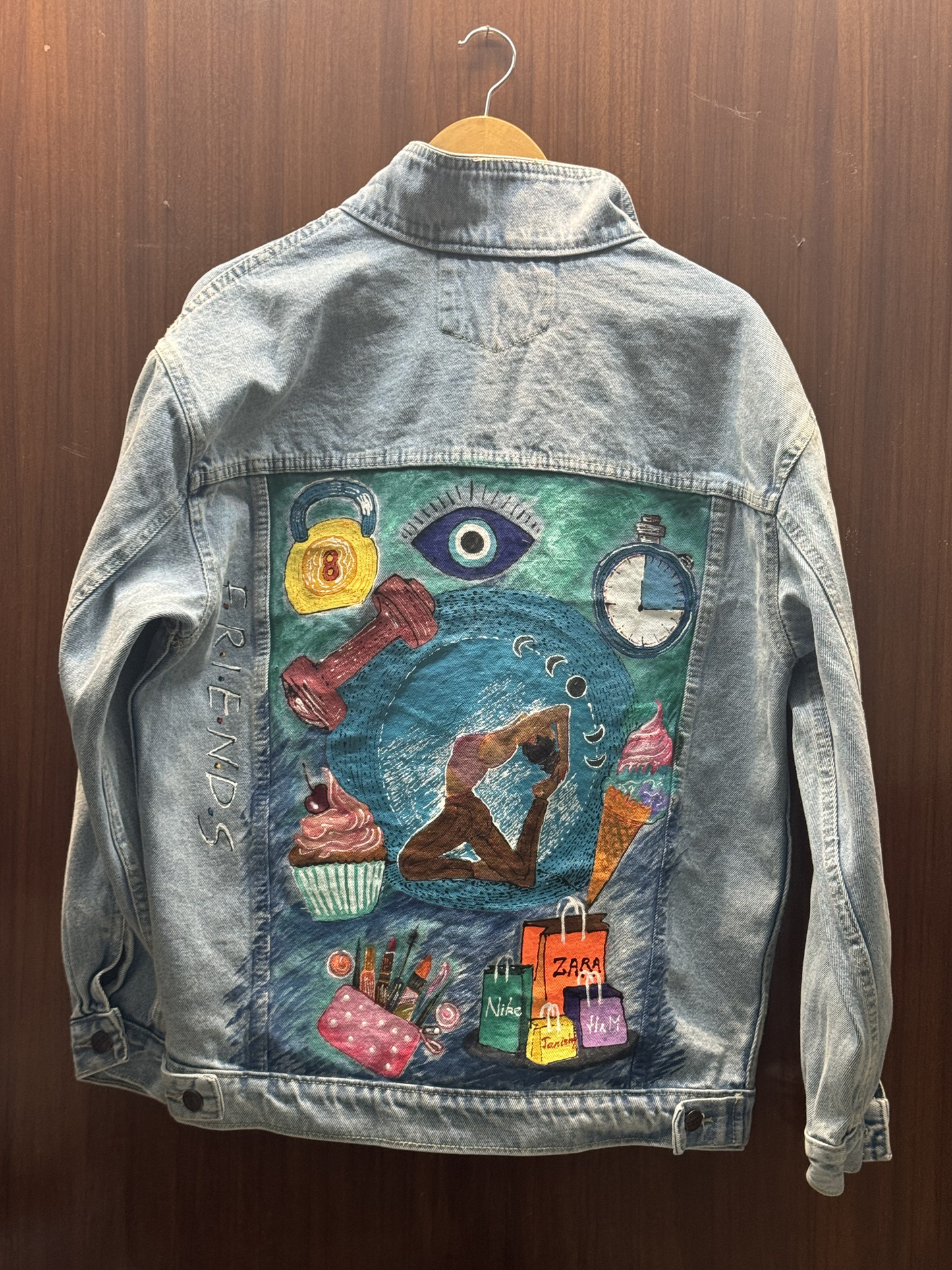 Customised jacket- Blissful yogi